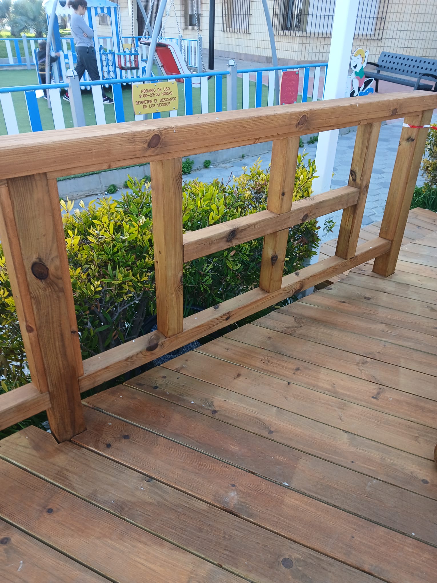 Restauración de terraza exterior en madera